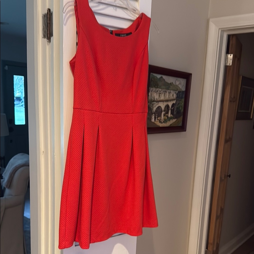 Next Vibrant Red Textured Mini Dress
